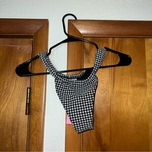 Strawberry Milk Mon Buck Wild Bikini Bottoms Gingham Black Bikini Bottoms